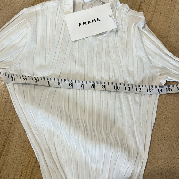 FRAME Ribbed Midi Sweater Dress in off-white - Picture 6 of 7